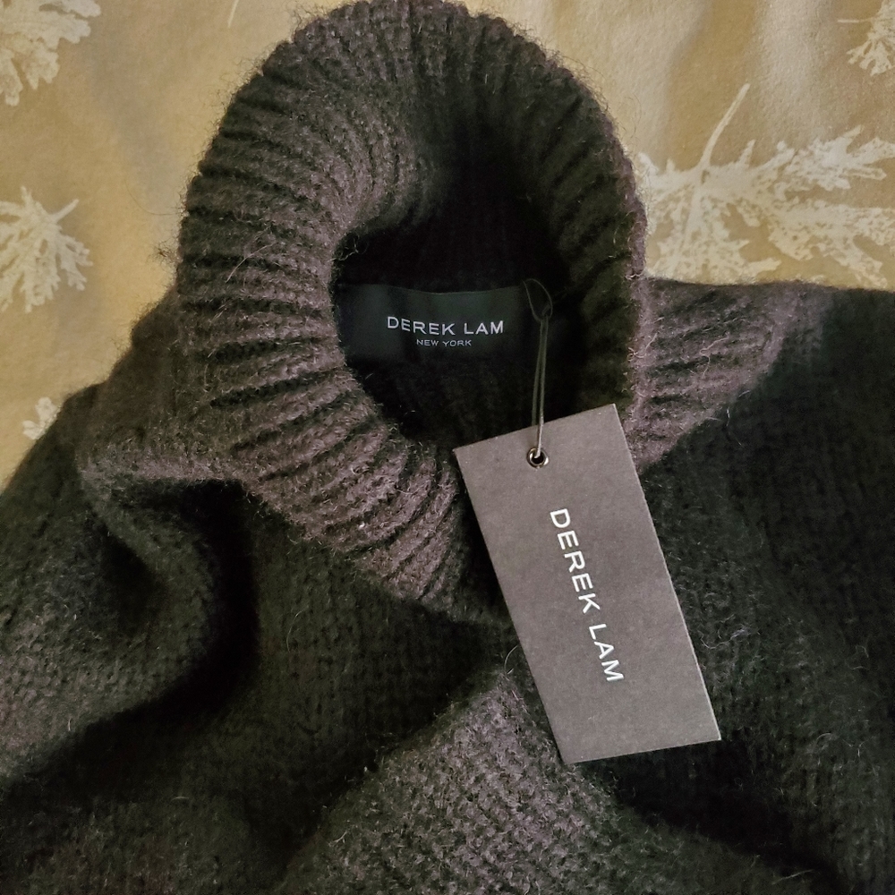 NWT Derek Lam Black Alpaca sweater sz L